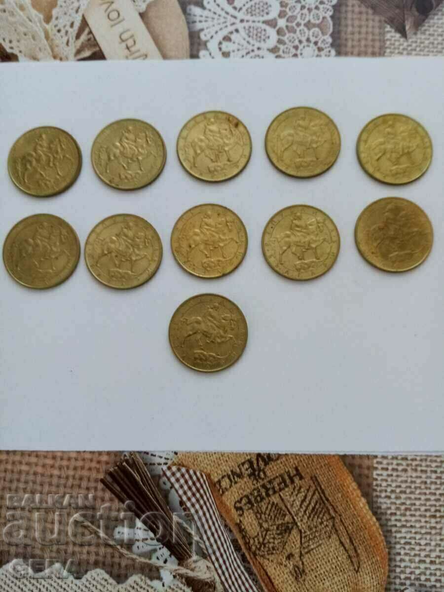 Монети 5 лева 1992 год с цена 5.00 лв. | € 2.56 Монети 5 лева 1992 год с цена 5.00 лв. | € 2.56