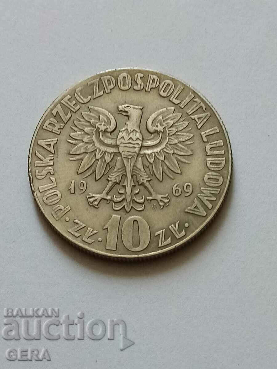 Монета 10 злоти Полша с цена 5.00 лв. | € 2.56 Монета 10 злоти Полша с цена 5.00 лв. | € 2.56