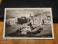 Postcard Sofia, National Assembly Square, 1938