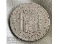 Spania 2 pesetas 1889