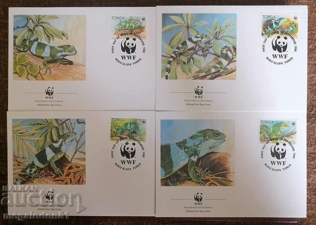 Тонга - WWF,  игуана