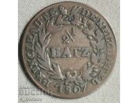 cantoane elvețiene 2/1 baht 1807