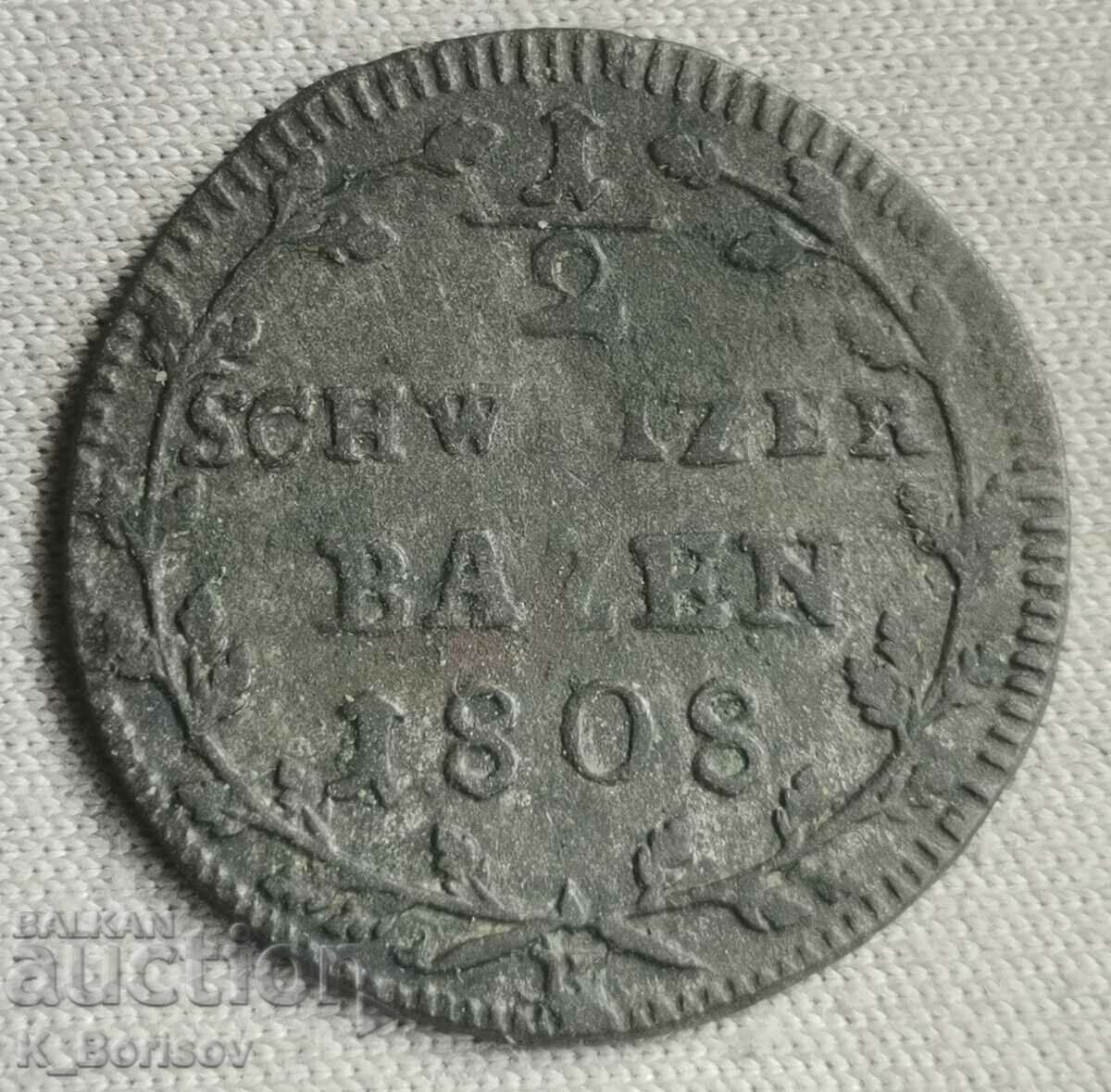 Saint Gallen 1/2 baten 1808
