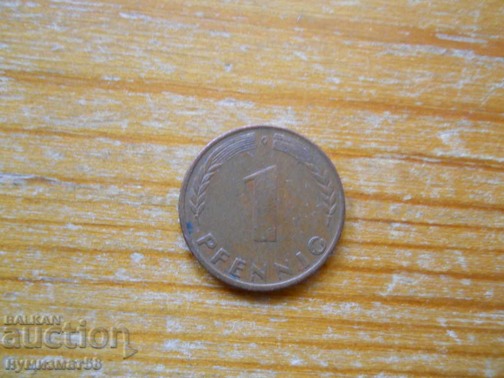 1 Pfennig 1950 - Γερμανία ( G )