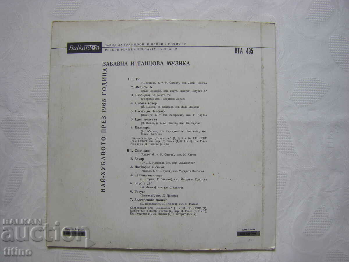 Delivery of VTA 495 - The best of 1965. Delivery of VTA 495 - The best of 1965.