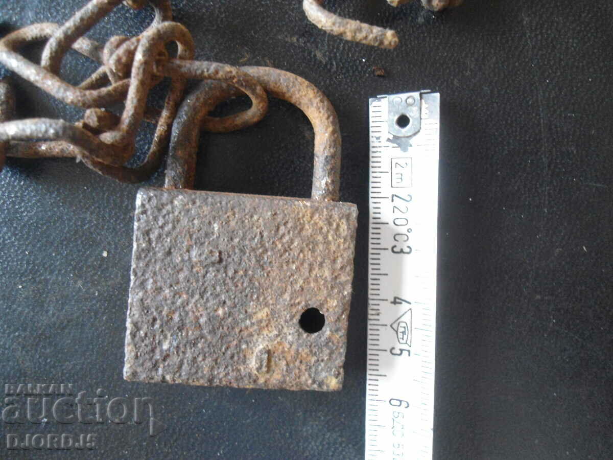 Delivery of An old padlock Delivery of An old padlock