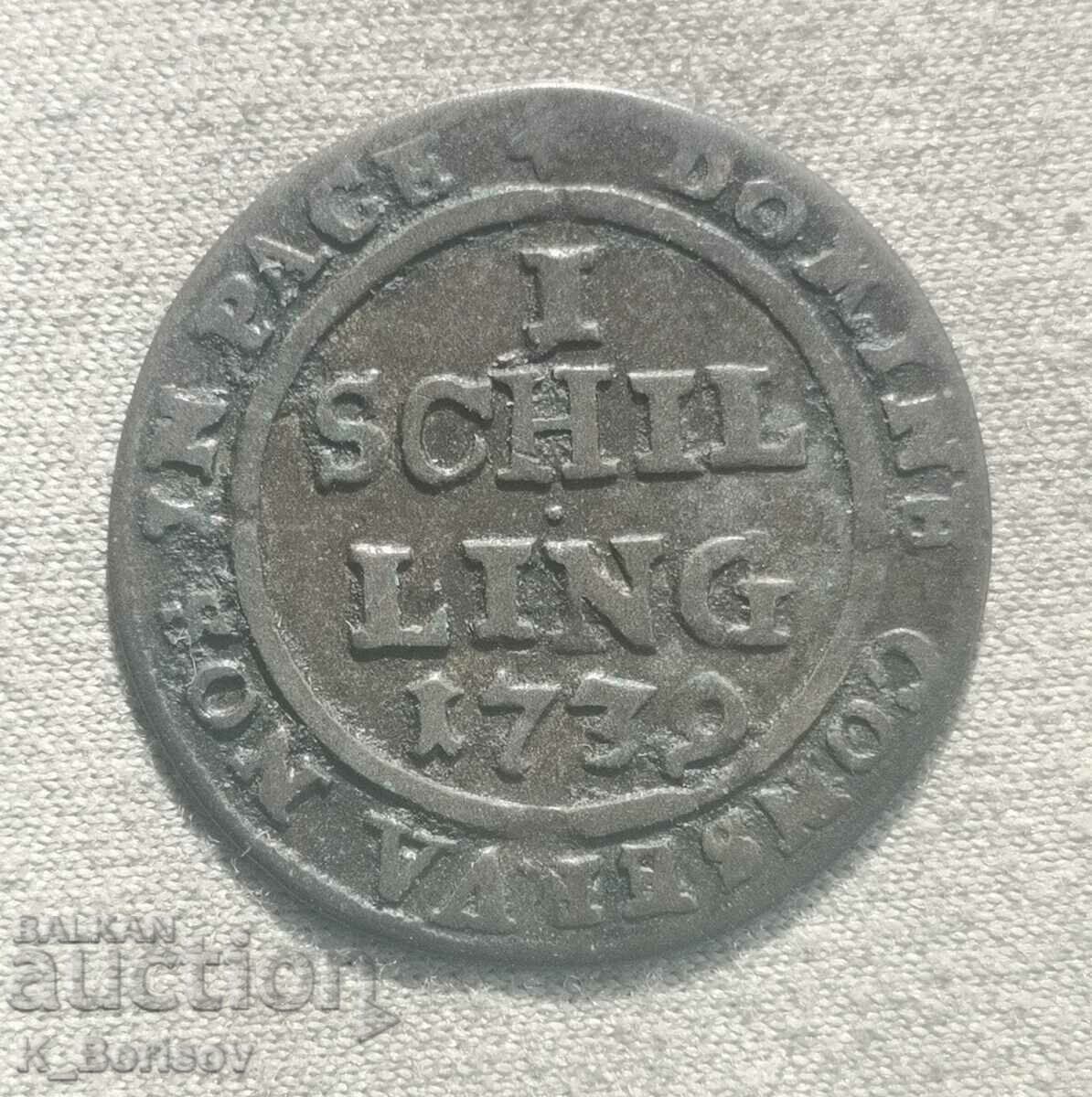Цюрих 1 шилинг 1739