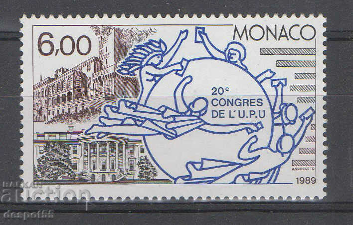 1989. Monaco. Al 20-lea U.P.U. Congres, Washington.