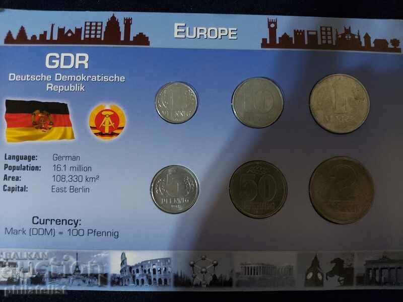 GDR - Ολοκληρωμένο σετ 6 νομισμάτων