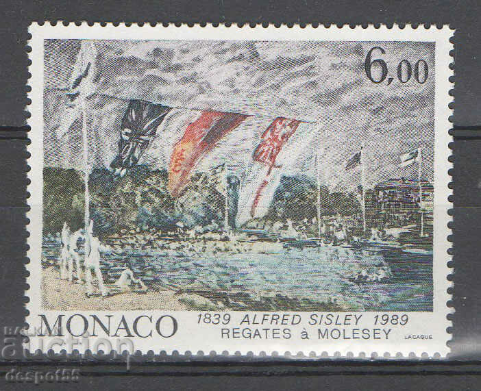 1989. Monaco. 150 years since the birth of Alfred Sisley.