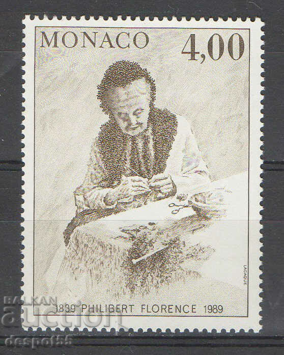 1989. Monaco. 150 de ani de la nașterea lui Philibert Florence.