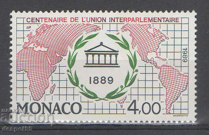 1989. Монако. 100-годишнината на Интерпарламентарния съюз.