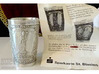 St. Pewter Cup Blasien, certificate.