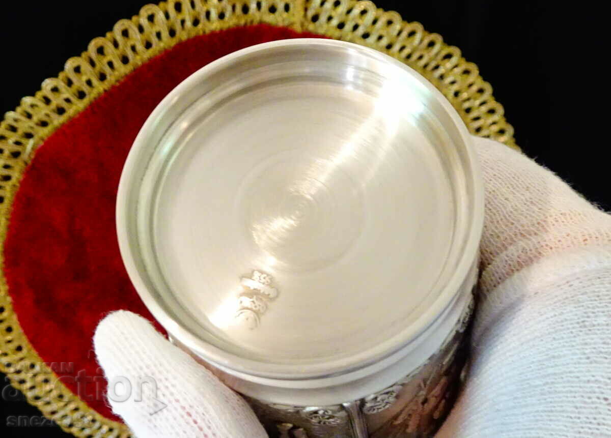 Cup, tin mug, hunting theme. - 6 Cup, tin mug, hunting theme. - 6