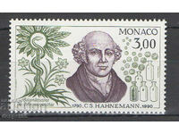 1990. Monaco. 200 de ani de la nașterea lui Samuel Hahnemann.