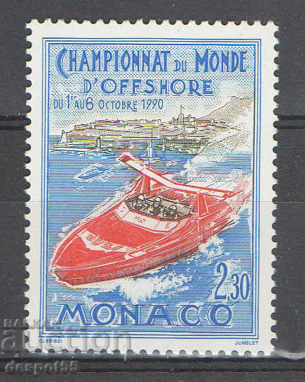 1990. Monaco. Locul 2 mondial la cursele de barci cu motor.