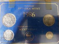Suedia 1986 - Set complet de 4 monede