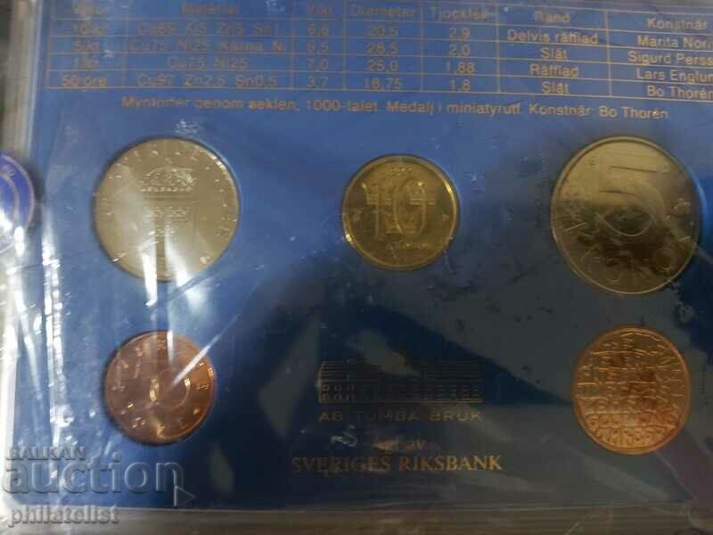 Sweden 1992 - Complete set, 5 coins with price 22.00 BGN | € 11.25 Sweden 1992 - Complete set, 5 coins with price 22.00 BGN | € 11.25
