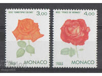1992. Монако. Тематична пощенска изложба Генуа'92 - Рози.