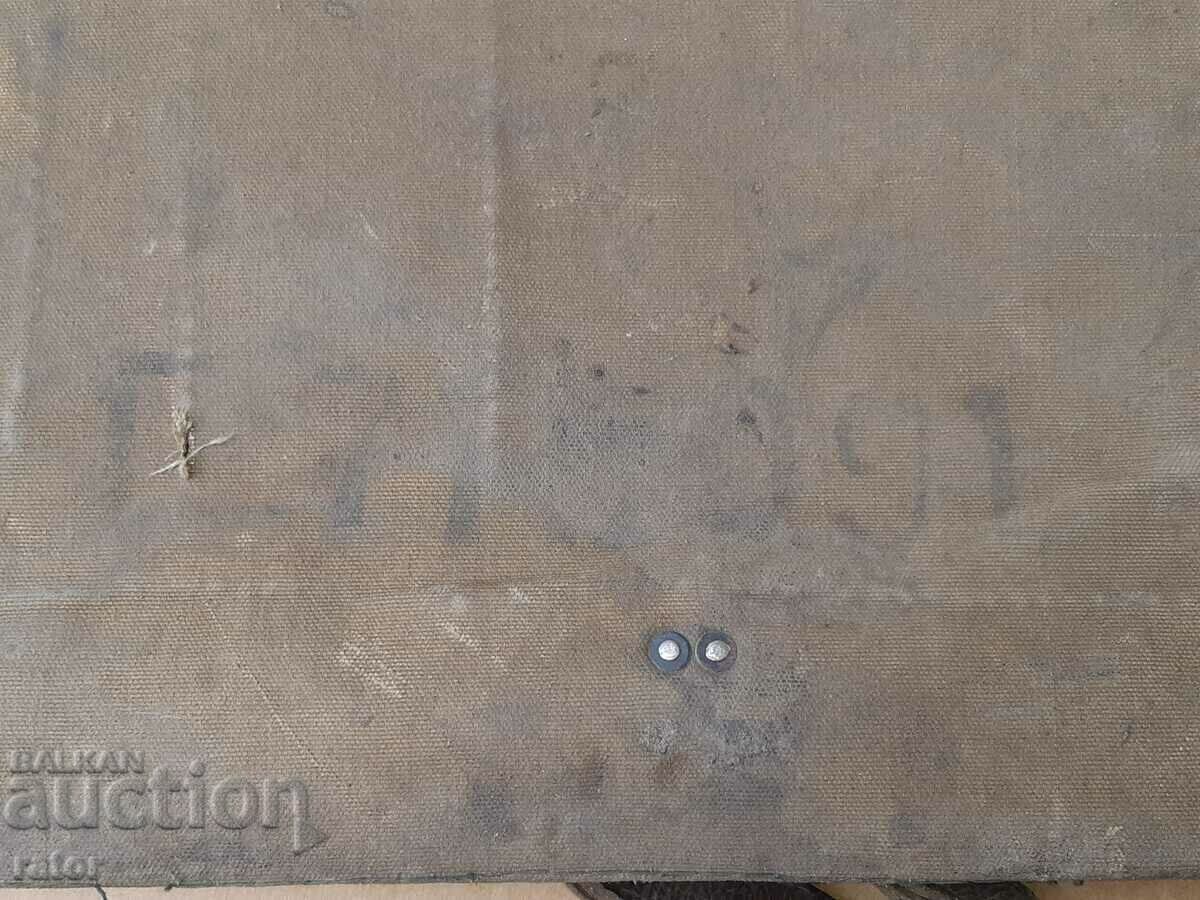 Стара , много голяма брезентова чанта - военна ? - 7