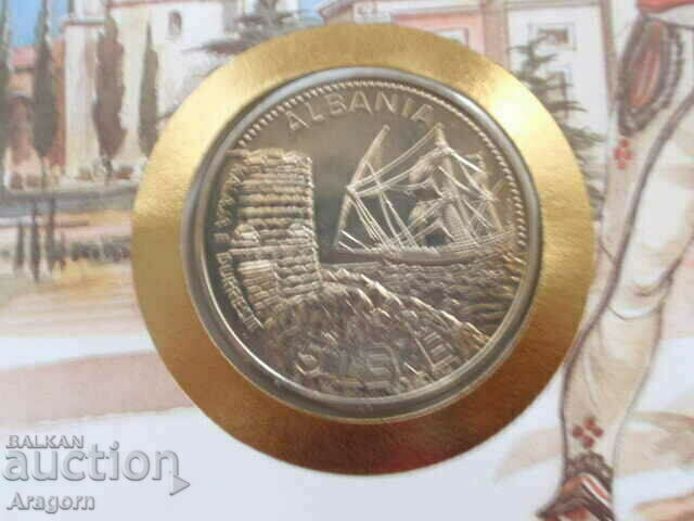 plic cu monede rare și timbre Albania 5 Leka 1987 cu preț € 35.79 | 70.00 BGN plic cu monede rare și timbre Albania 5 Leka 1987 cu preț € 35.79 | 70.00 BGN