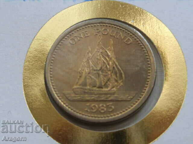 1983 Guernsey £1 coin and stamp envelope with price 29.99 BGN | € 15.33 1983 Guernsey £1 coin and stamp envelope with price 29.99 BGN | € 15.33