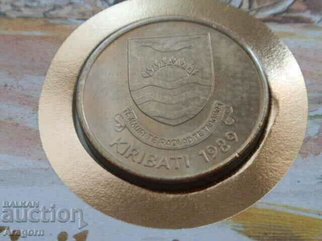 rare 1989 Kiribati $2 coin and stamp envelope with price 49.99 BGN | € 25.56 rare 1989 Kiribati $2 coin and stamp envelope with price 49.99 BGN | € 25.56