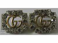 SILVER EARRINGS WITH GOLD-GUCCI