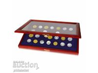 Wooden box, showcase - SAFE for 28 coins up to 40 mm