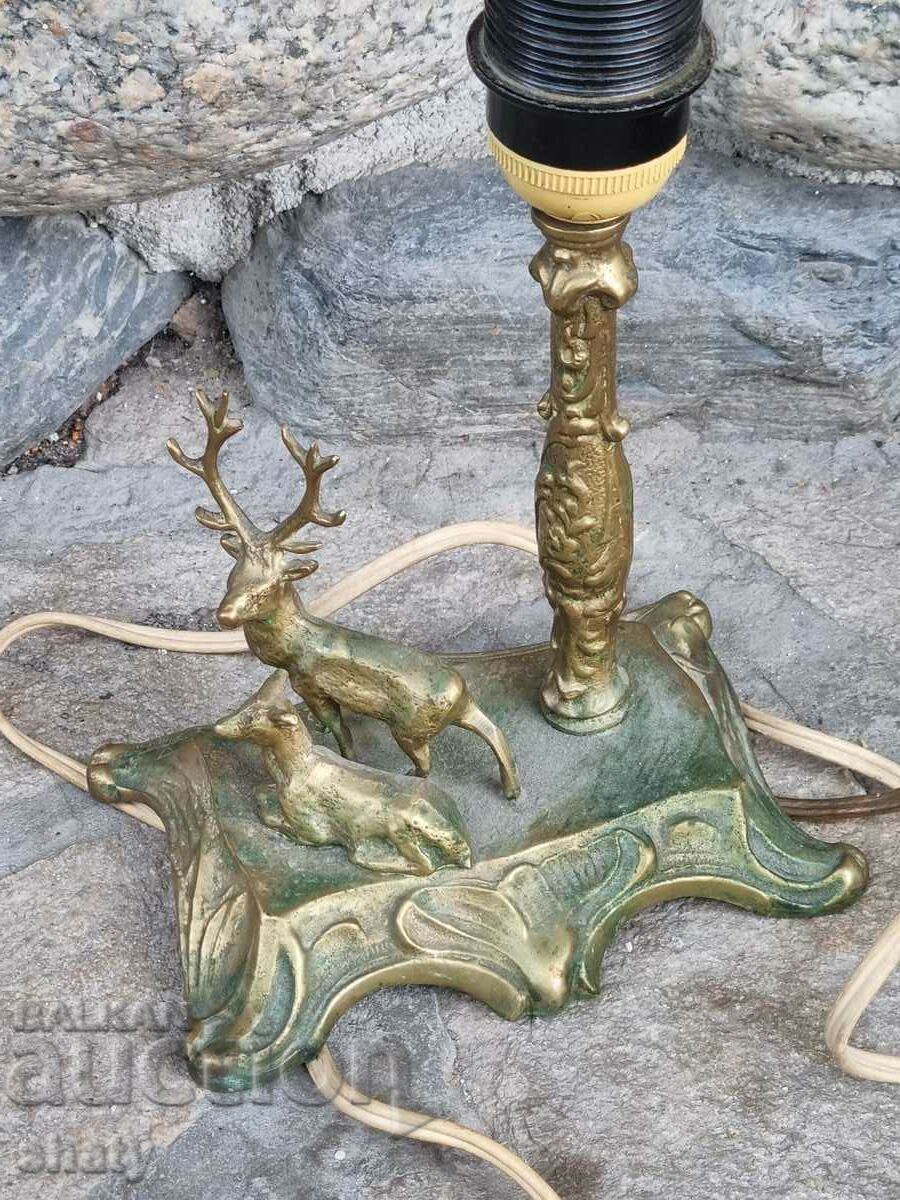Old bronze lamp. Eleni