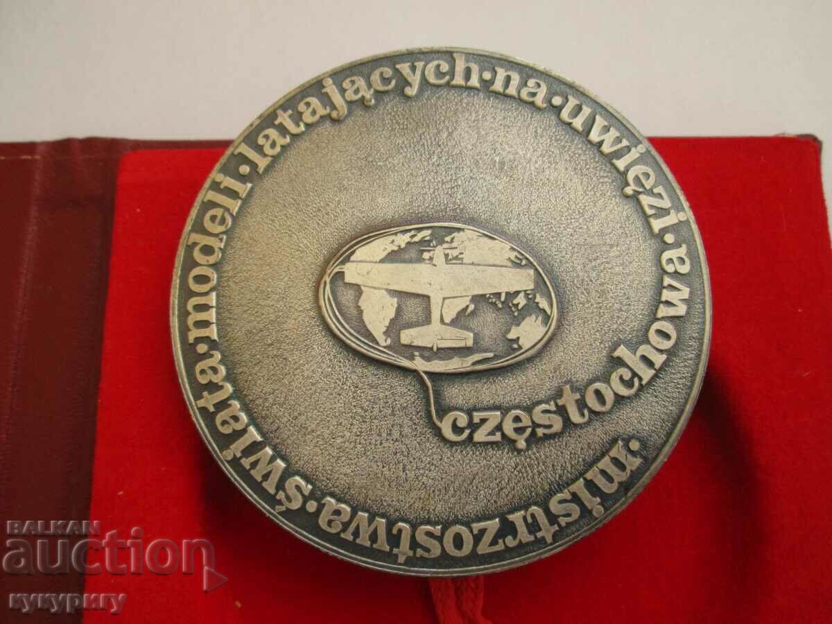 Auction Plaque medal World Championship aircraft management Auction Plaque medal World Championship aircraft management