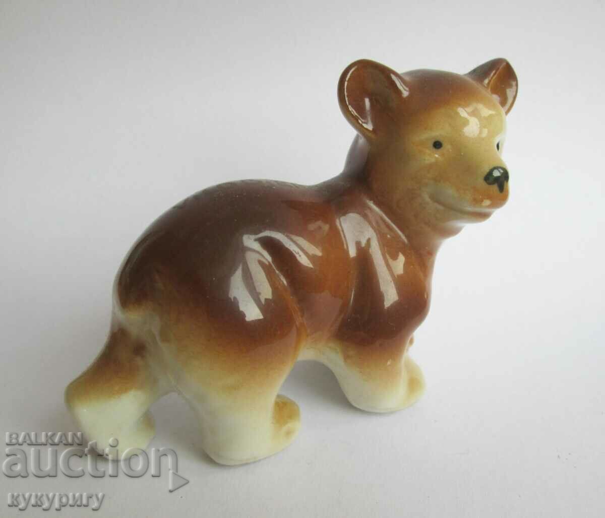 Old German porcelain figurine bear bear figure