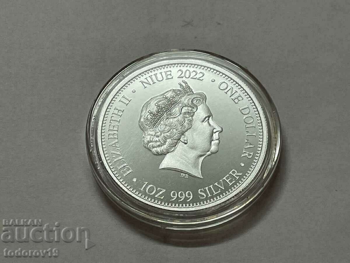 Delivery of 1 oz Silver LION vs. HYENAS - Nuyere 2022 Delivery of 1 oz Silver LION vs. HYENAS - Nuyere 2022