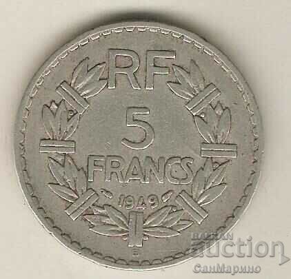 +Франция  5  франка  1949 г.