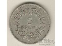 +Франция  5  франка  1949 г.