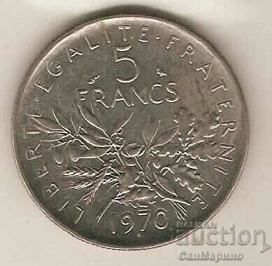 +France 5 francs 1970