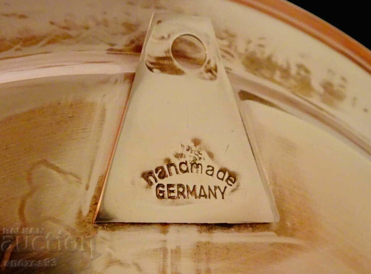 Copper plate for wall, plate, tray with lithography. - 6 Copper plate for wall, plate, tray with lithography. - 6