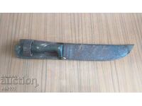 STURDY OLD KNIFE, BUFFALO HORN, CANIA