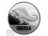 1 ουγκιά Silver Godzilla 2021 Niue