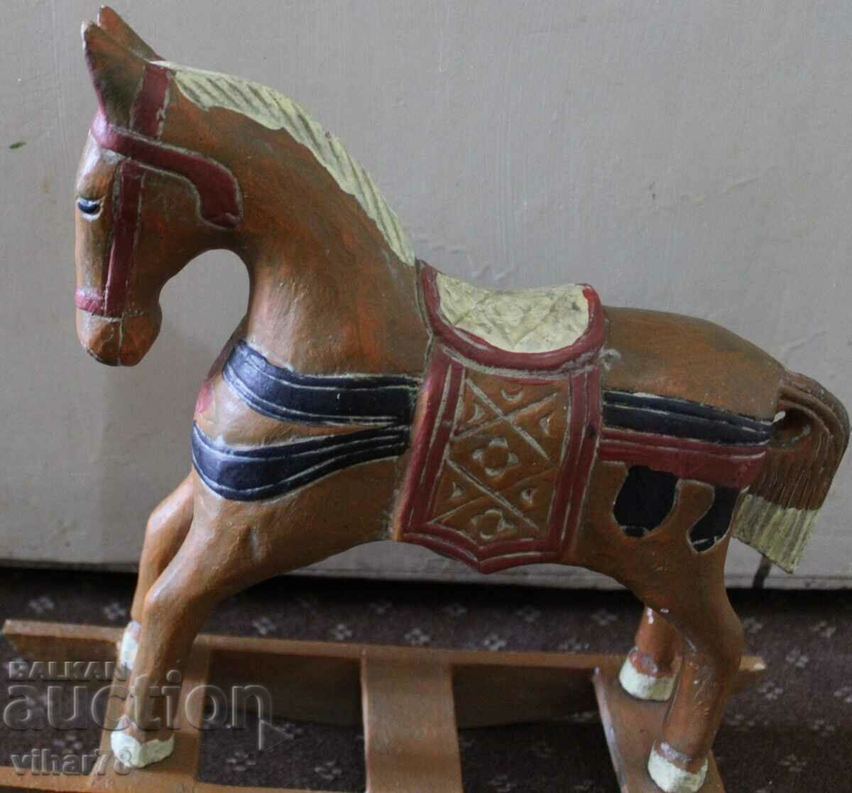 Аукцион СТАРА ГОЛЯМА ДЪРВЕНА ФИГУРА НА ЛЮЛЕЕЩ КОН Аукцион СТАРА ГОЛЯМА ДЪРВЕНА ФИГУРА НА ЛЮЛЕЕЩ КОН