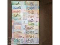 Venezuela 21 different banknotes - Fauna