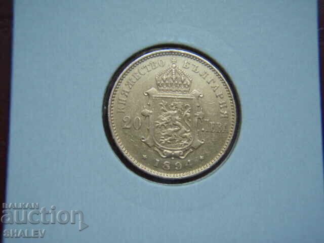 Auction  20 BGN 1894 Principality of Bulgaria - XF/AU (gold)