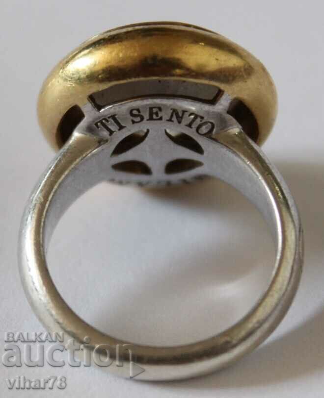 Silver Ring with Gilding-TI SENTO MILANO with price € 119.99 | 234.68 BGN