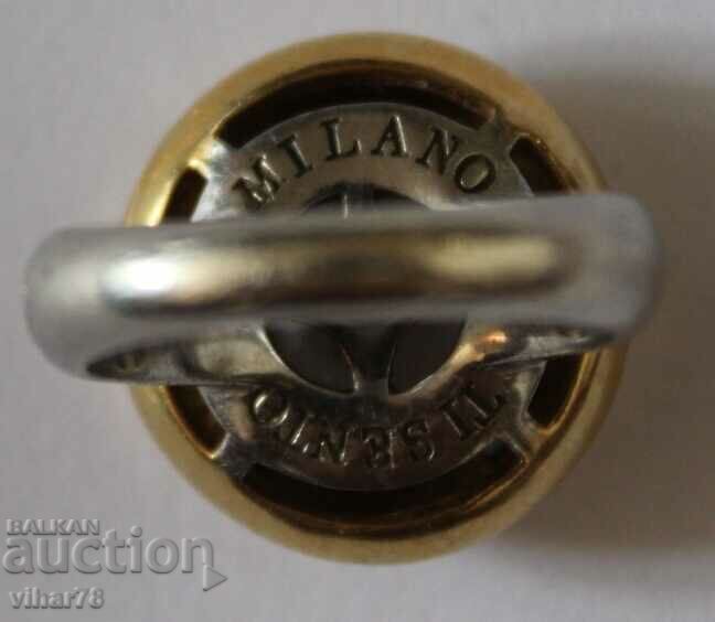 Silver Ring with Gilding-TI SENTO MILANO - 7