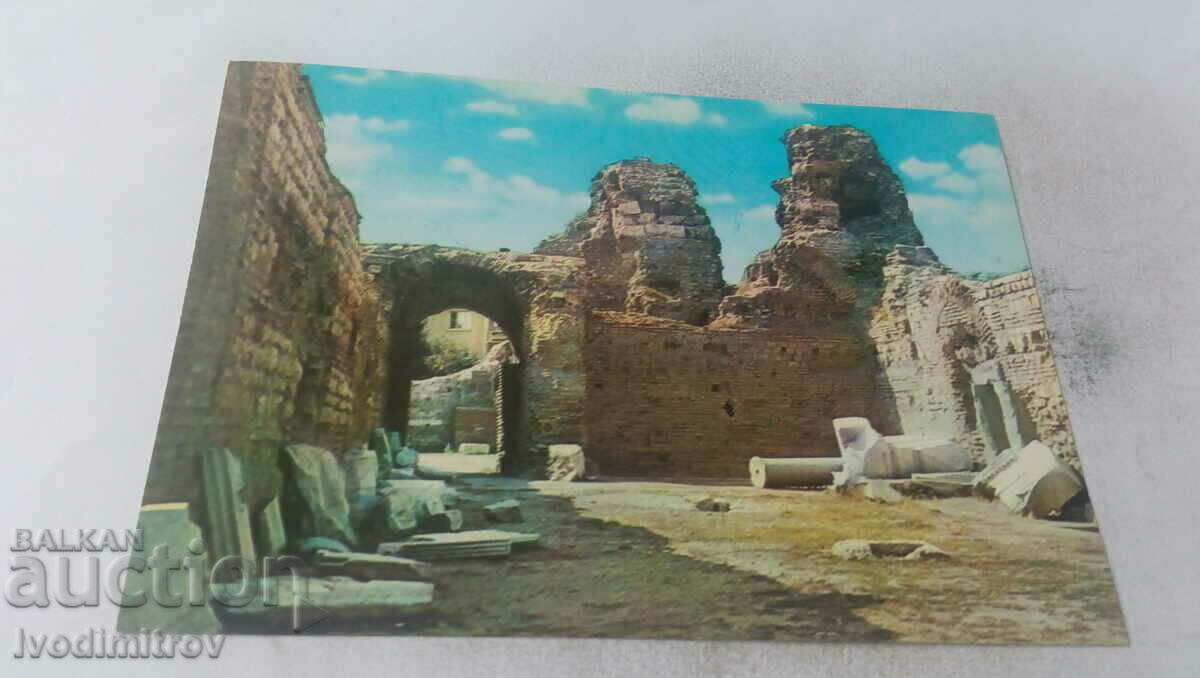 Carte poștală Băile Romane din Varna secolul II - III 1976