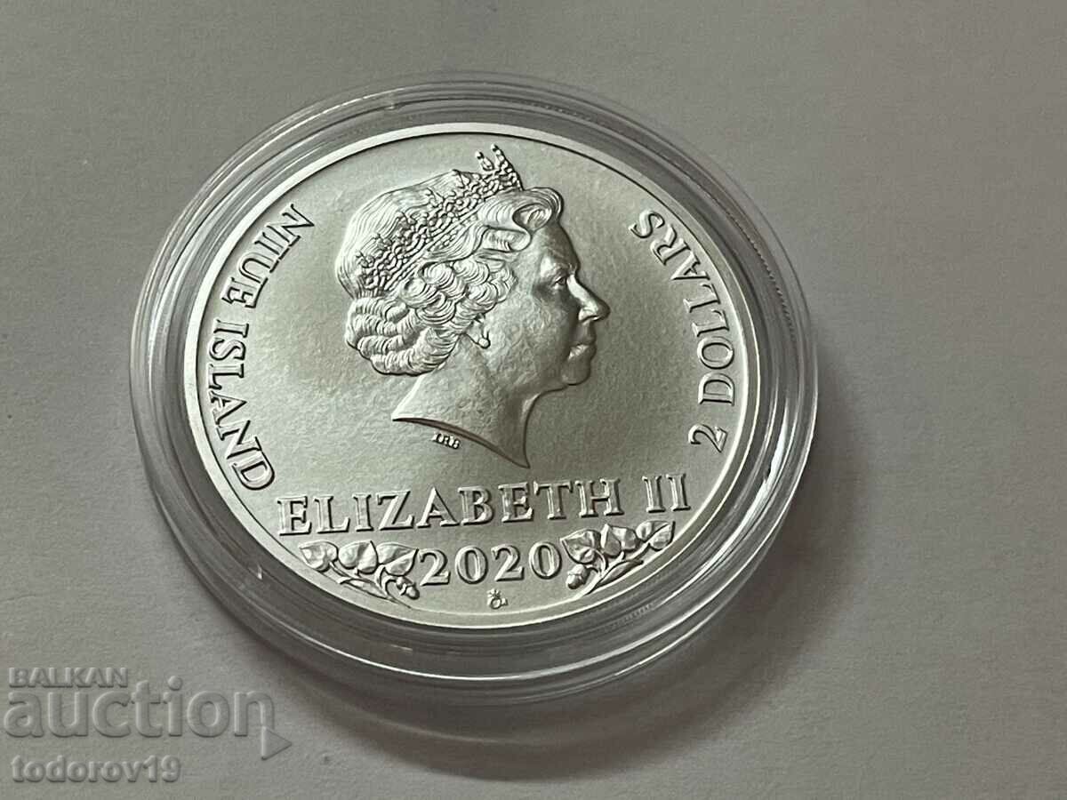 1 oz Silver Lion Czech Republic /Niue/ 2020 with price 134.99 BGN | € 69.02