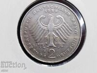 2 TIMBRIE 1989 F GERMANIA, monedă, monede
