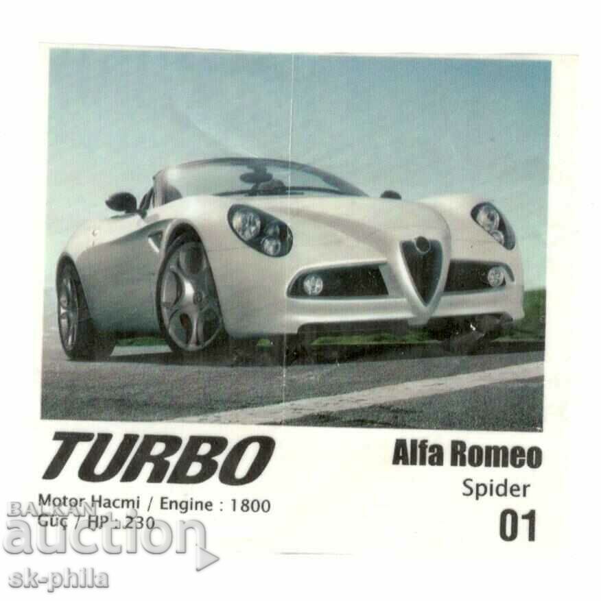 Bubble gum label Turbo #1