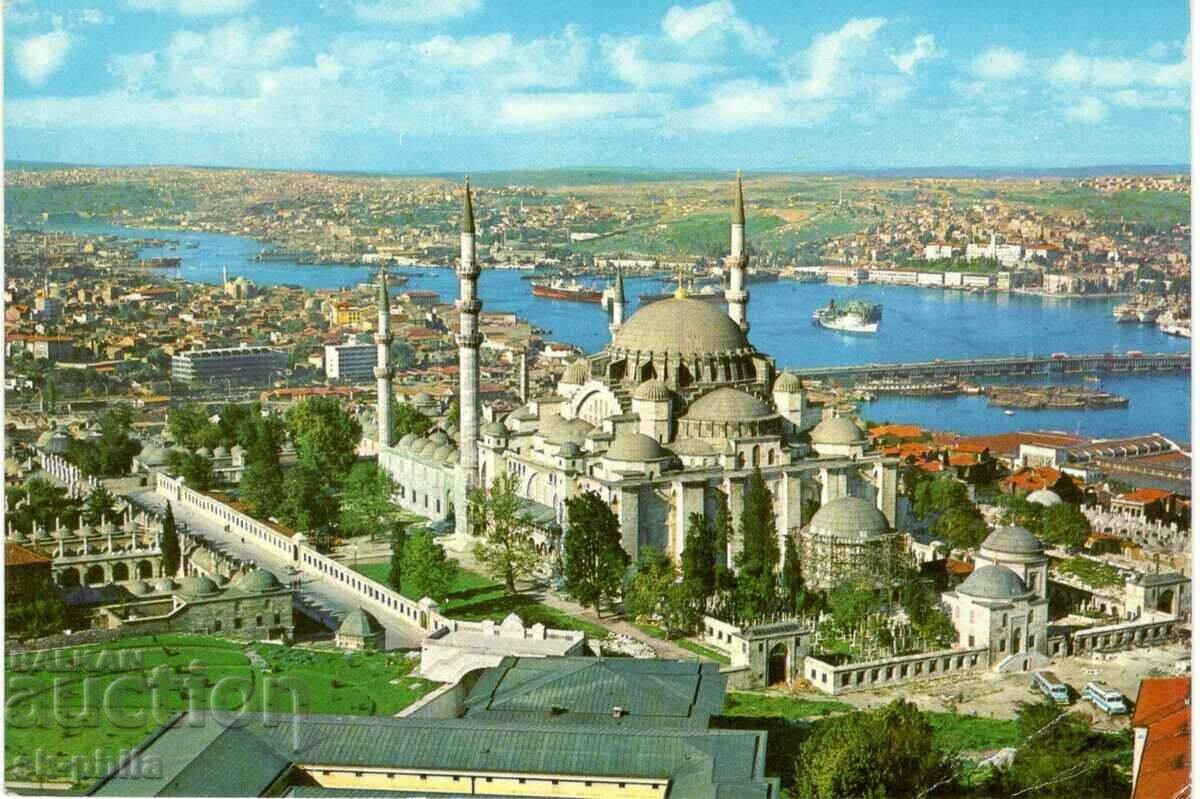 Old postcard - Istanbul, Suleymaniye