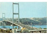 Old postcard - Istanbul, Bosphorus Bridge